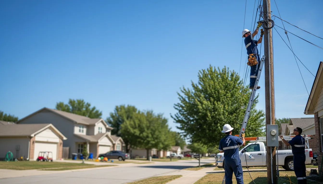 Residential electrician providing installation services in Hester, LA